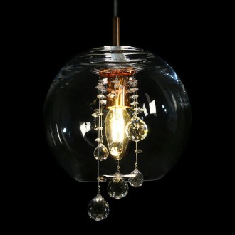 Detail of one of the 3 suspended balls