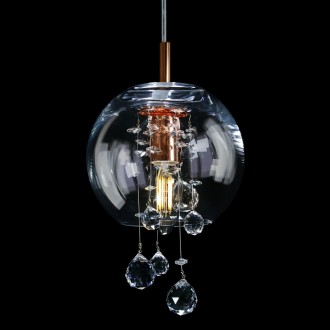 Detail of one of the 3 suspended balls