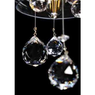 Detail of one of the 3 suspended balls