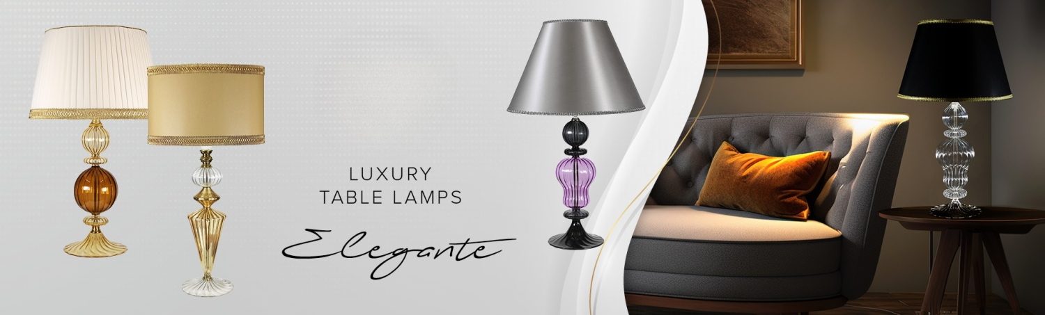 Elegance Table Lamps - Artglass.cz