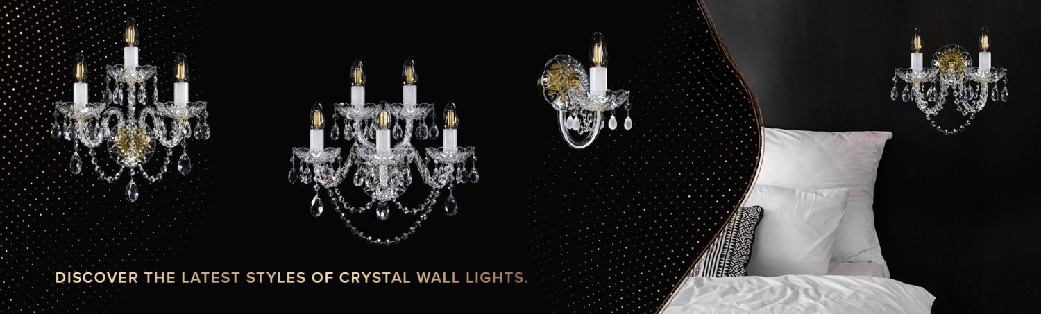 Crystal Wall Lights - Artglass.cz