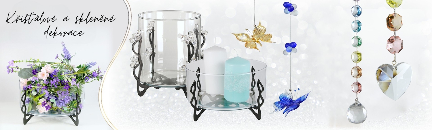 Skleněné a křišťálové dekorace - Artglass.cz