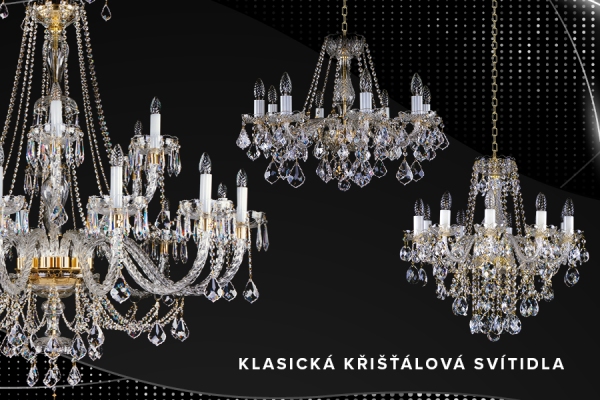 Křišťálová svítidla - Artglass.cz