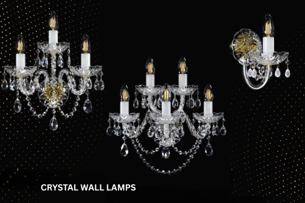 Crystal Wall Lights - Artglass.cz