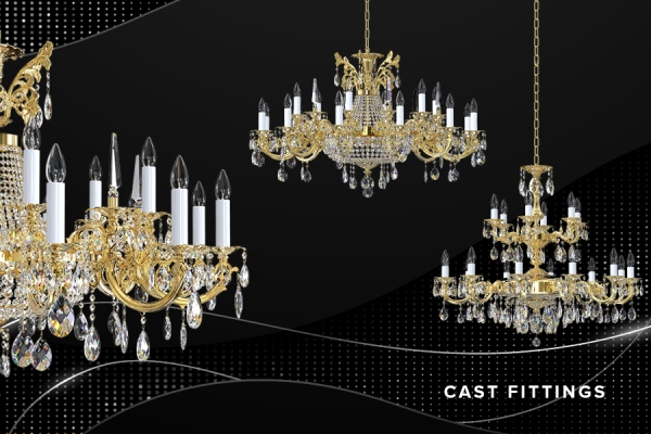 Cast Chandeliers - Artglass.cz